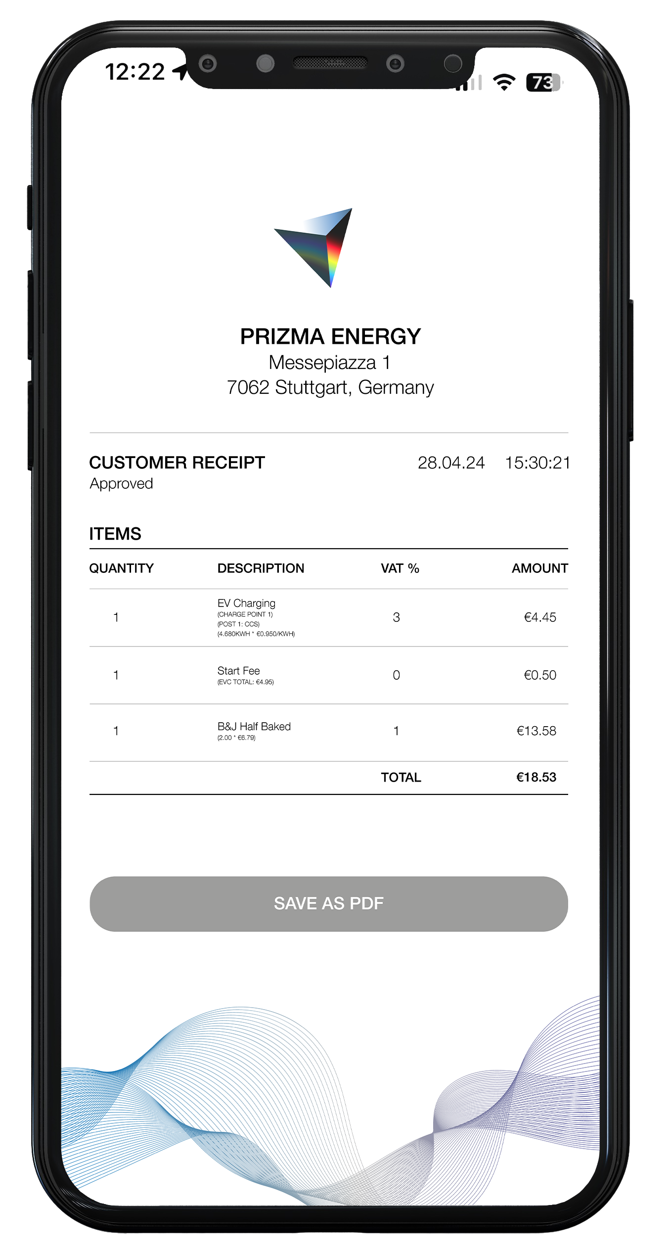 Prizma Digital Receipts Phone